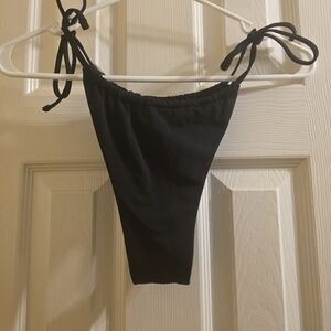Victoria's Secret Tie Side Black Bikini Bottom